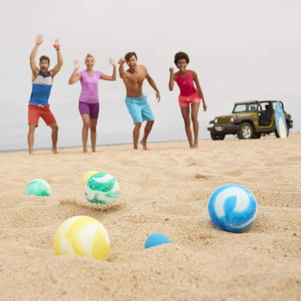 Franklin Sports Soft Bocce Set - 8 Soft Bocce Balls And 1 Pallino - Perfect For Beach, Backyard Or Outdoor Party Game - Family S
