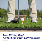 Golfguru Golf Mat, 5X4Ft 21Mm Artificial Turf Golf Hitting Mats Practice With 10 Golf Balls, 9 Golf Tees, Golf Hitting Practice