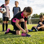 Vizari Cali Youth Firm Ground Soccer Shoes Black/Pink