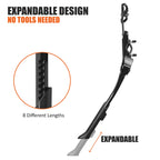 Bv Bike Kickstand - Lightweight Aluminum Alloy Rear Side Kick Stand For 24-28'' Bikes - Tool-Free Installation, Suitable For All