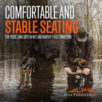 Alps Outdoorz Mesh Wetland Seat - Lightweight Hunting Chair With 360 Swivel, Aluminum Tubing, Adjustable Height, And Removable S