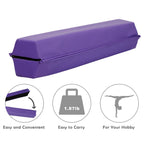 F2C 6Ft Folding Gymnastic Balance Beam, Anti-Slip Base Floor Foam Balance Beam Bar, Gymnastics Equipment For Beginners Practice