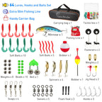 Kids Fishing Pole Kit, 59'' Telescopic Rod And Reel Beginner Combo With Spincast Reel,Tackle Box, Carrier Bag,Fishing Gear For B