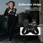Vbsd Weighted Vest For Women Men, 16Lb Weight Vest With Reflective Stripe, Body Weight Vests Adjustable For Strength Training, R