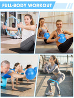 Neuonn Pilates Ring Set for Home Workout, Pilates Essentials Kit for Women, [12 Fitness Circle, Pilates Balls, Resistance Band