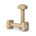 Tone Fitness 10 lb Neoprene Dumbbell Pair for Home Workouts - Non-Slip Design - Beige