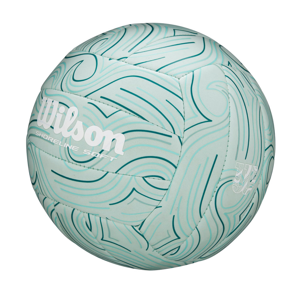 Wilson Shoreline Soft Gen Green Volleyball - Official Size, Light Blue