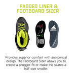 Rollerblade Lightning Men'S Urban Inline Skate, Black And Lime