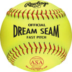 Rawlings | Official Dream Seam Fastpitch Softballs | 11'' Usa / Asa | Synthetic Cover C11Rysa | 12 Count