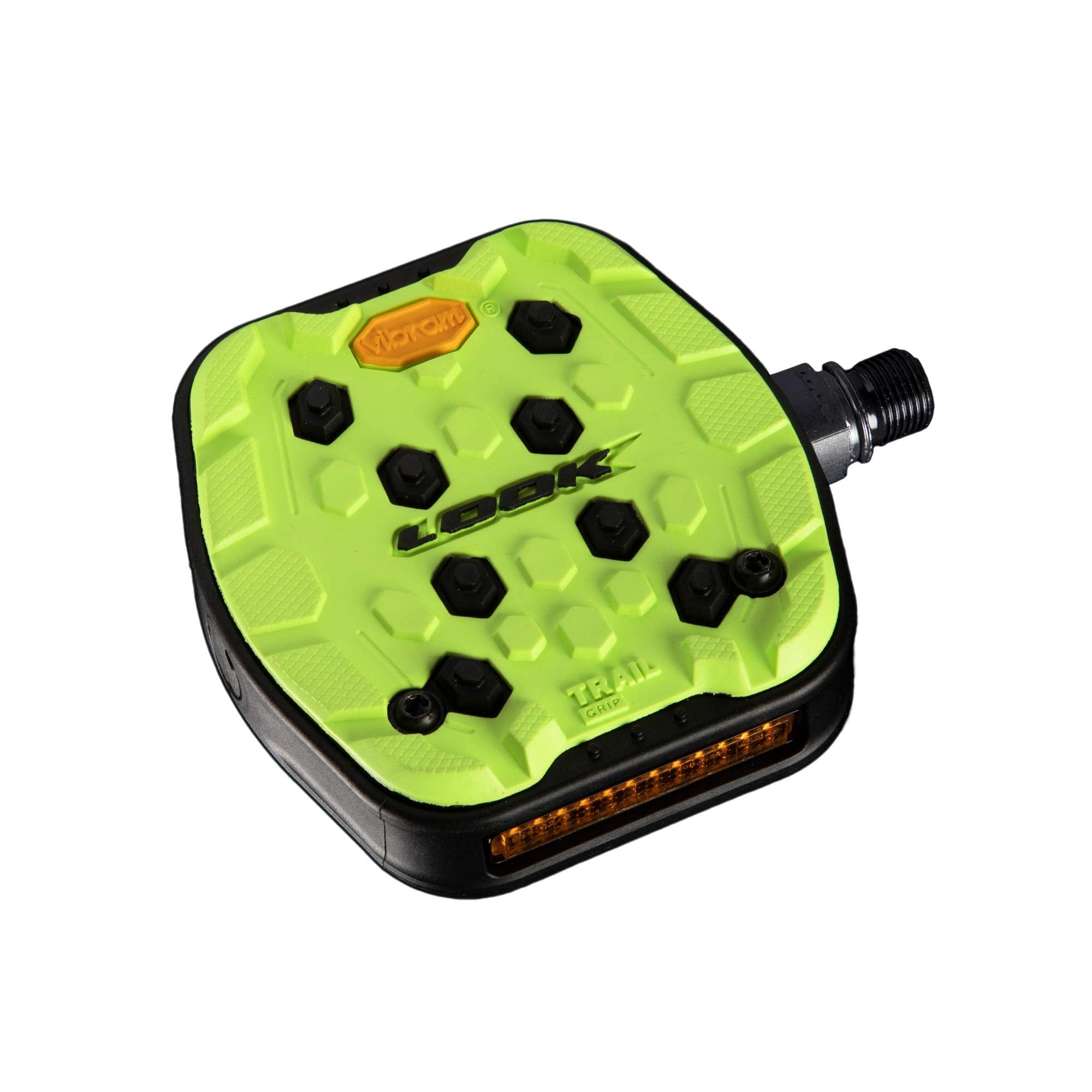 LOOK Cycle Bicycle Pedals, Geo Trail Grip Pedals, Flat Pedals Reliability, Comfort and Durability Slip-Proof Safety Activ Grip R