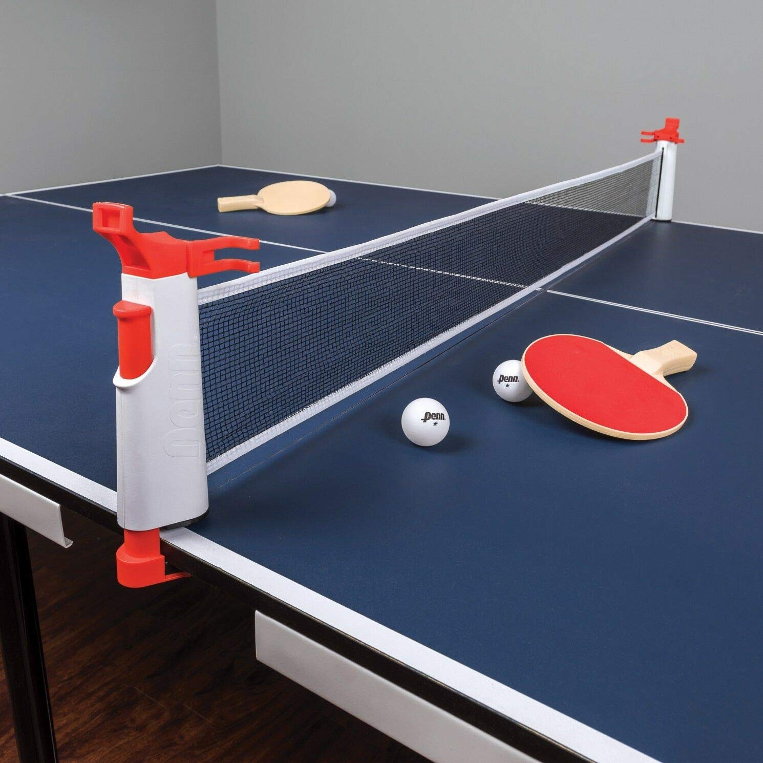 Eastpointsports Penn Everywhere Table Tennis Net Set: 5-Ft Retractable Net, 2-Paddles, 3-Balls