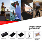 Kuguaok Polarized Sports Sunglasses For Men Driving Cycling Fishing Sun Glasses 100% Uv Protection Goggles