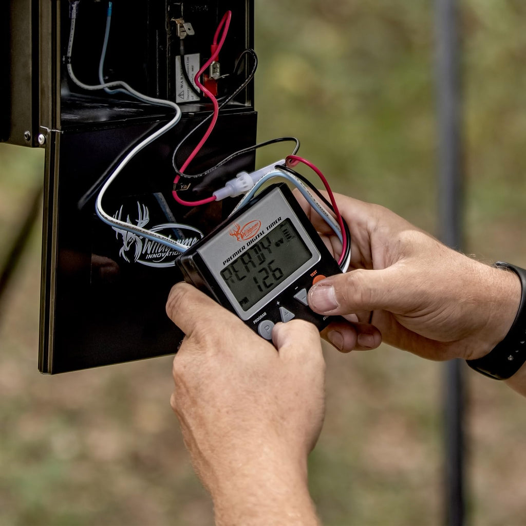 Wildgame Innovations Evolution Feeder 12V Digital Power Control Unit for Deer Hunting | Varmint-Proof Programmable Feeder Kit wi