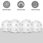 Adwikoso 50Pc Plastic Golf Training Balls 42 Mm Golf Balls For Indoor Putting Green Backyard Outdoor Practice Equipment With 2 G