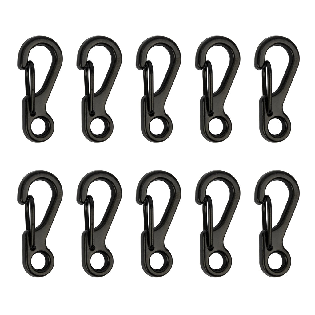 Swatom Mini Sf Alloy Carabiner Clip Tiny Spring Snap Hook Carabiners For Paracord Backpack Camping Bottle Using Keychains Access