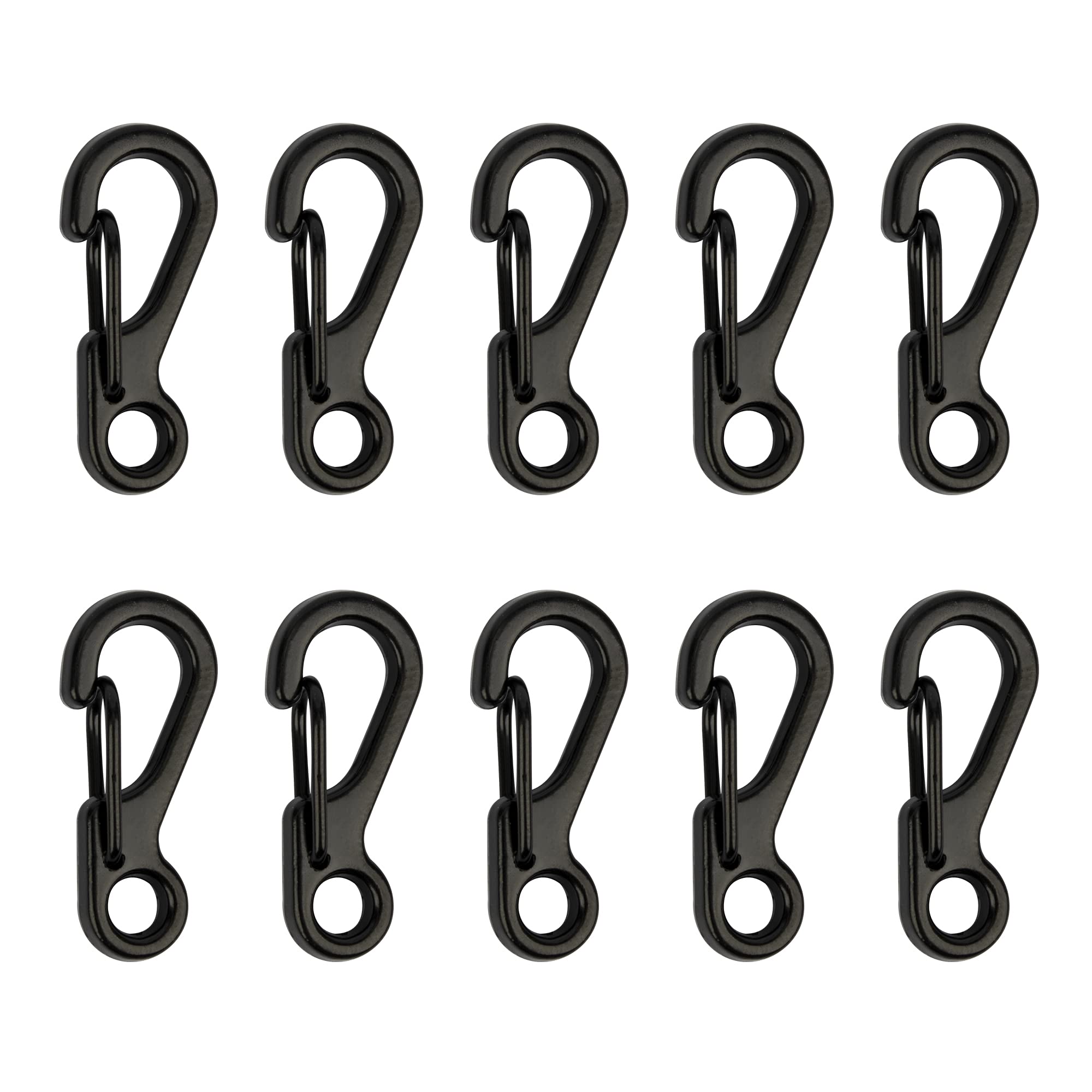 Swatom Mini Sf Alloy Carabiner Clip Tiny Spring Snap Hook Carabiners For Paracord Backpack Camping Bottle Using Keychains Access