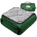 Kawagebo Kamp Sherpa Warm Outdoor Camping Blanket - Waterproof Stadium Blanket For Cold Weather, Camp, Sports Mom And Concert -