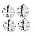 HAIWEN 1/2/4PCS Stainless Steel 316 Boat Door Cabinet Hatch,Round Turn Button Twist Catch Latch Marine Hardware Accessories (4)