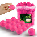 FINGER TEN Foam Golf Practice Balls Value 100 Pack with Bucket, Soft Lightweight & High-Visibility Mixed Colors Balls with Durab
