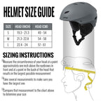 Spix Ski Helmet Snowboard Helmet - Astm Safety Standard Size Adjustable For Adults Youth Men And Women (S, Gray)
