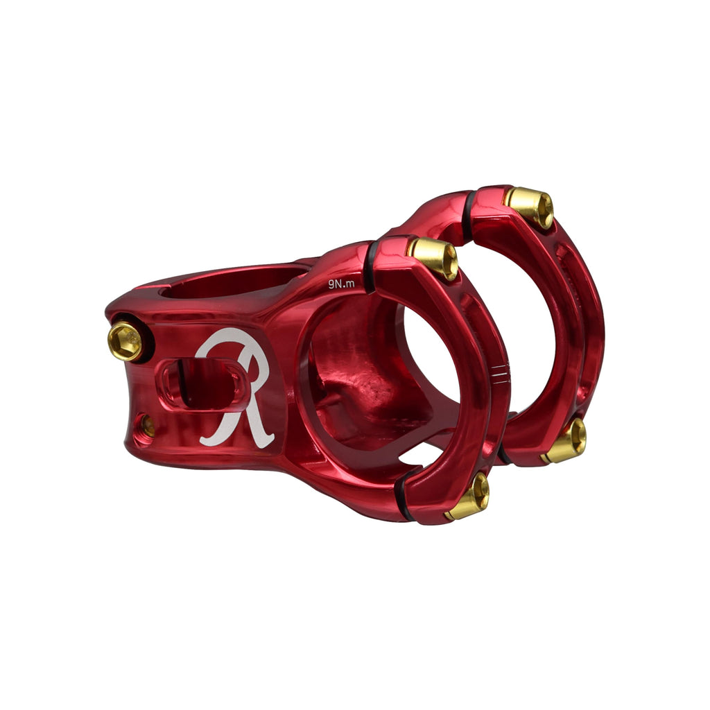 Spank X Rainier Split 35 Stem, 40Mm Red, W/Gold Cap, 2025 Edition