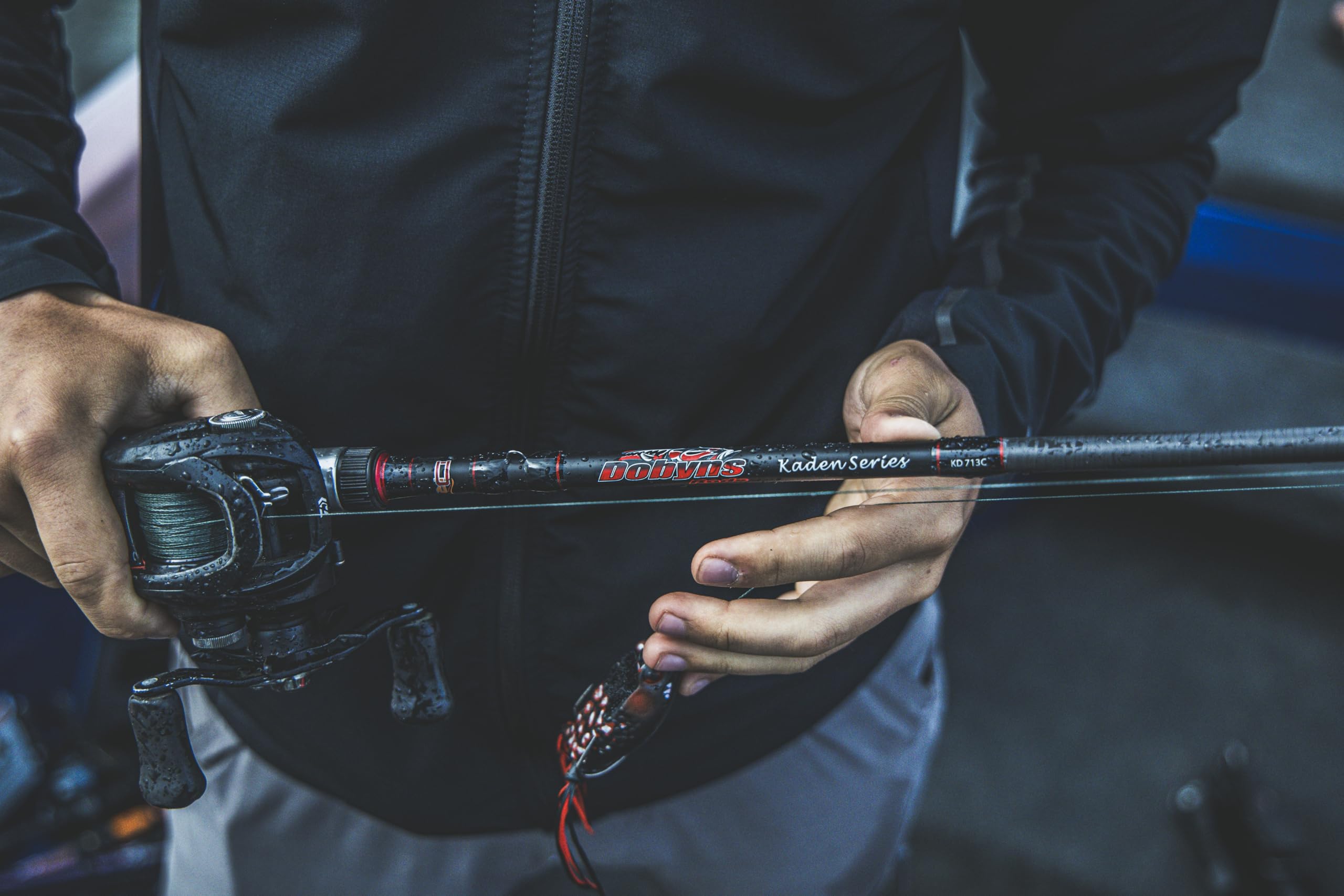 Dobyns Rods Kaden Travel Spinning / 71 / 3 PC / 8-14 LB LINE Weight / 3/16-5/8 OZ Lure Weight/Medium Fast Action/Cork-Split Han