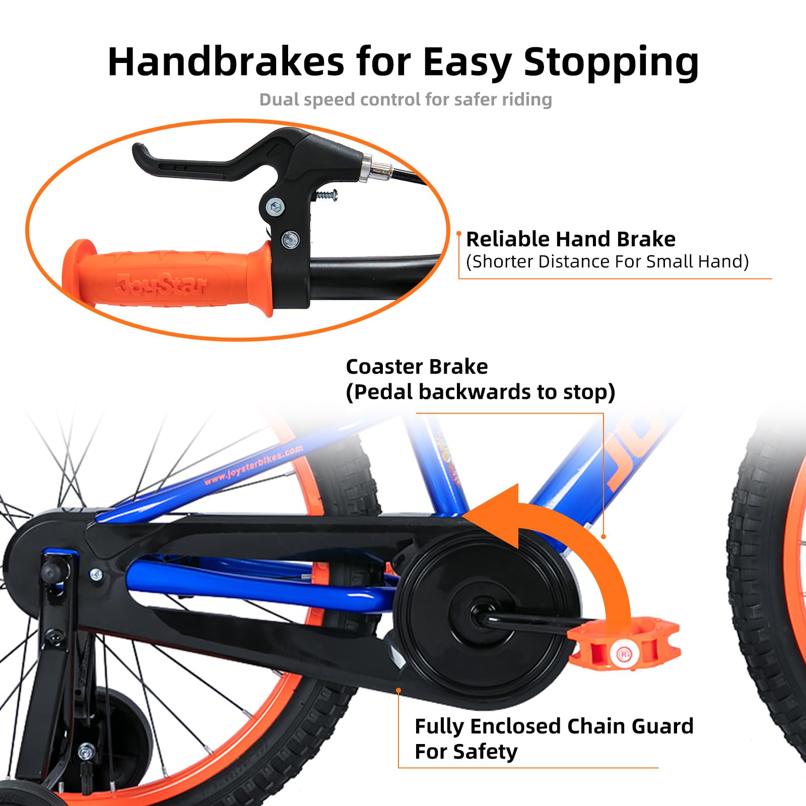 Joystar 20 Inch Boys Bike With Training Wheels For 6-12 Years Old Children 20'' Kids Mountain Bikes For Early Rider Kids' Bicycl