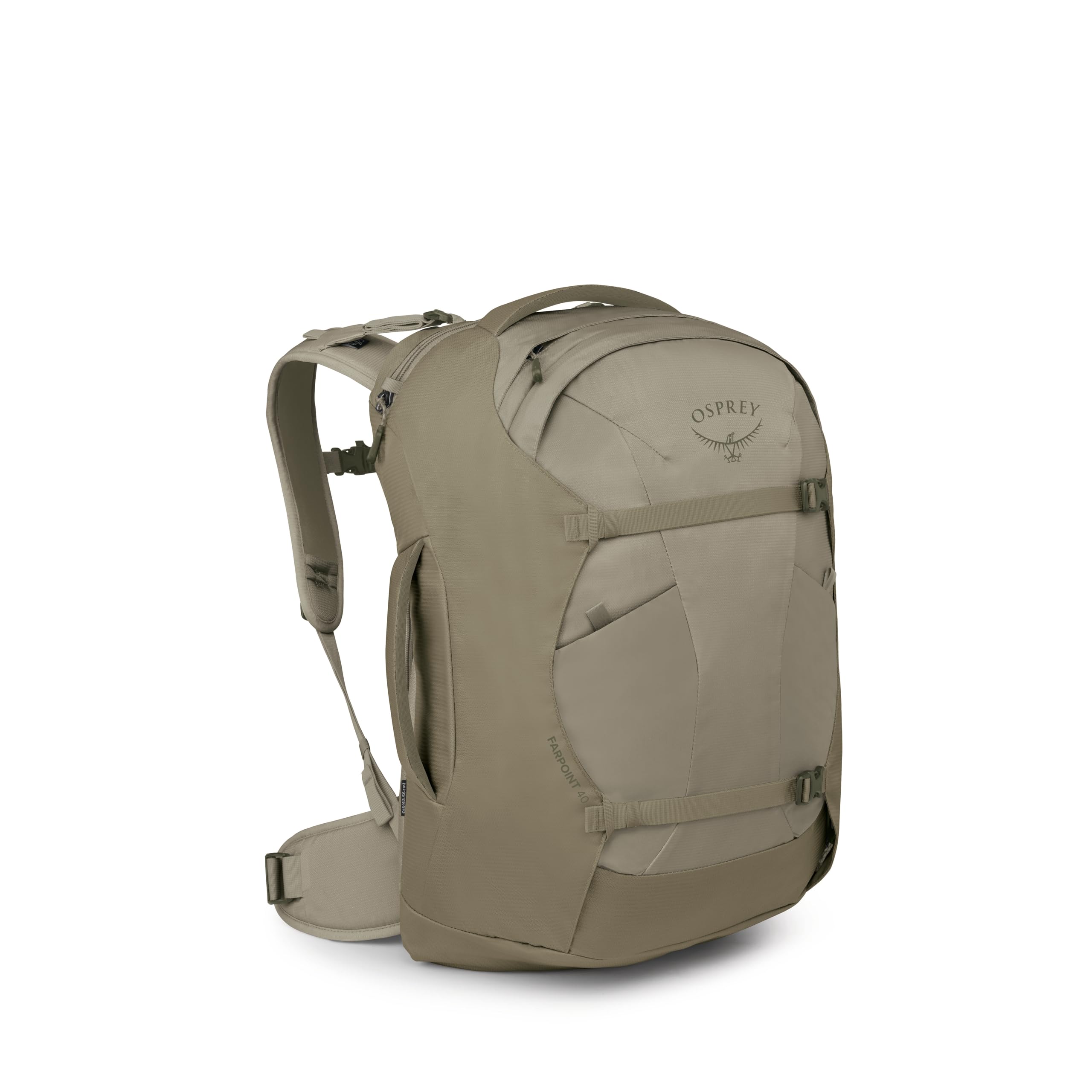 Osprey Farpoint 40L Mens Travel Backpack - Carry On Bag with Laptop Sleeve and Toiletry Pocket, Sawdust