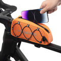 ROCKBROS Top Tube Bike Bag Bicycle Front Frame Bag Top Tube Bag Bike Accessories Pouch Compatible with iPhone 14/13/12 Pro Galax