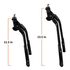 Bv Bike Kickstand, Ebike Heavy Duty, Center Mount Bicycle Stand - Length Adjustable, Foldable Double Leg For 24''-28'' Bikes