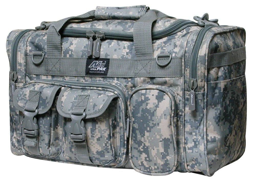 Nexpak 18 Tactical Duffle Military Molle Gear Shoulder Strap Range Bag TF118 DM Digital Camouflage