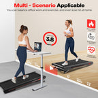 Sperax Walking Vibration Pad with Manual Incline,Under Desk Treadmill for Home,4 in 1 Vibration Plate Exercise Machine with APP,