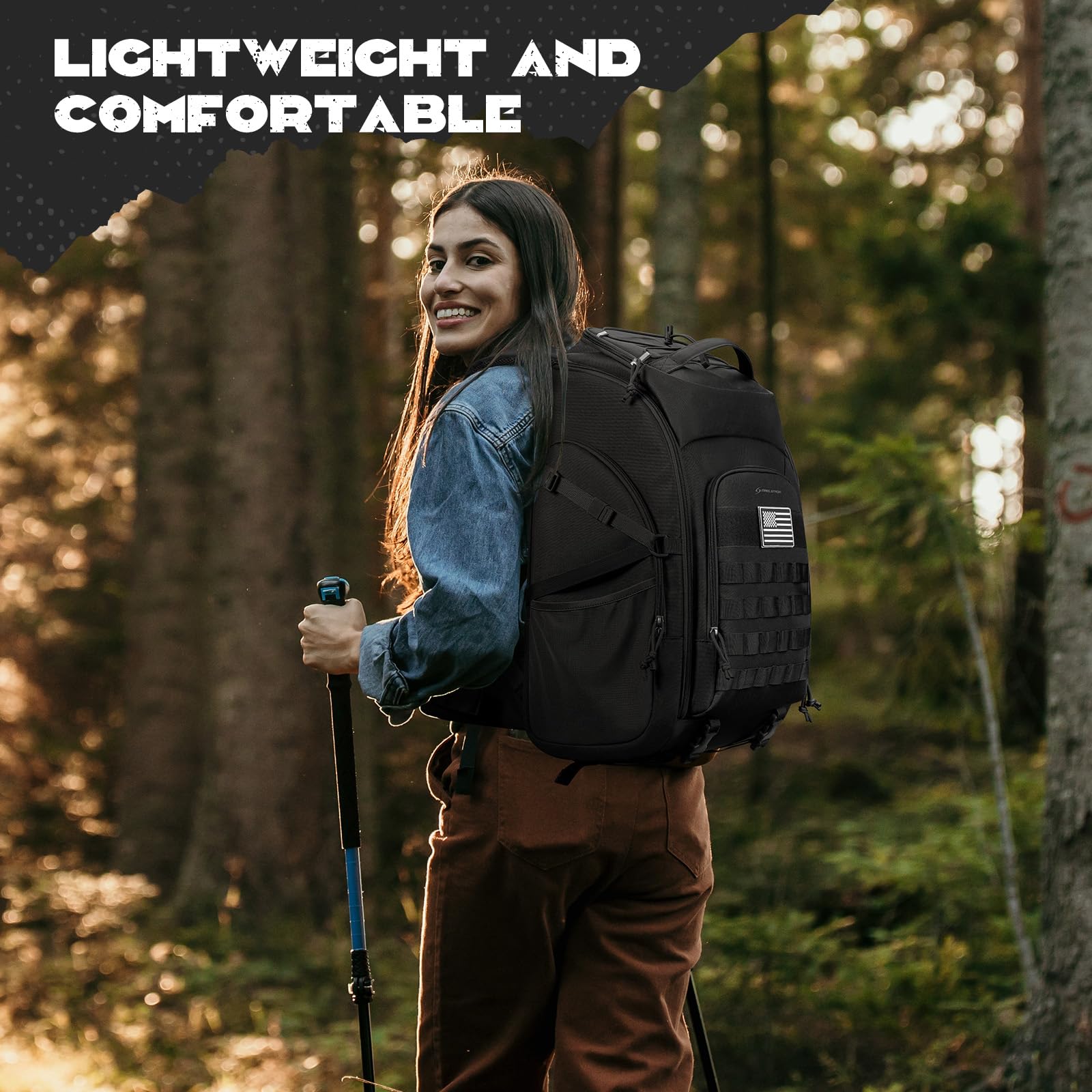 Maelstrom Tactical Backpack For Men, 40L Military Backpack,Water Resistant Assault Pack For Women, 3-Day Bug Out Bag For Hiking,