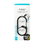 Nite Ize Gs4-01-R6 G-Series Dual Chamber Carabiner, Size #4 1-Pack, Black
