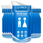 Prelady Disposable Urine Bag, 12 Pcs Emergency Portable Urinal Bags For Men/Women, Unisex Pee And Vomit Bags For Travel, Camping