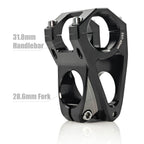 Fisope Mountain Bike Stem With 31.8Mm Bar Clamp 7 Degree 45Mm Cnc Machined Aluminum Alloy Light Weigh Bike Stem For Downhill And