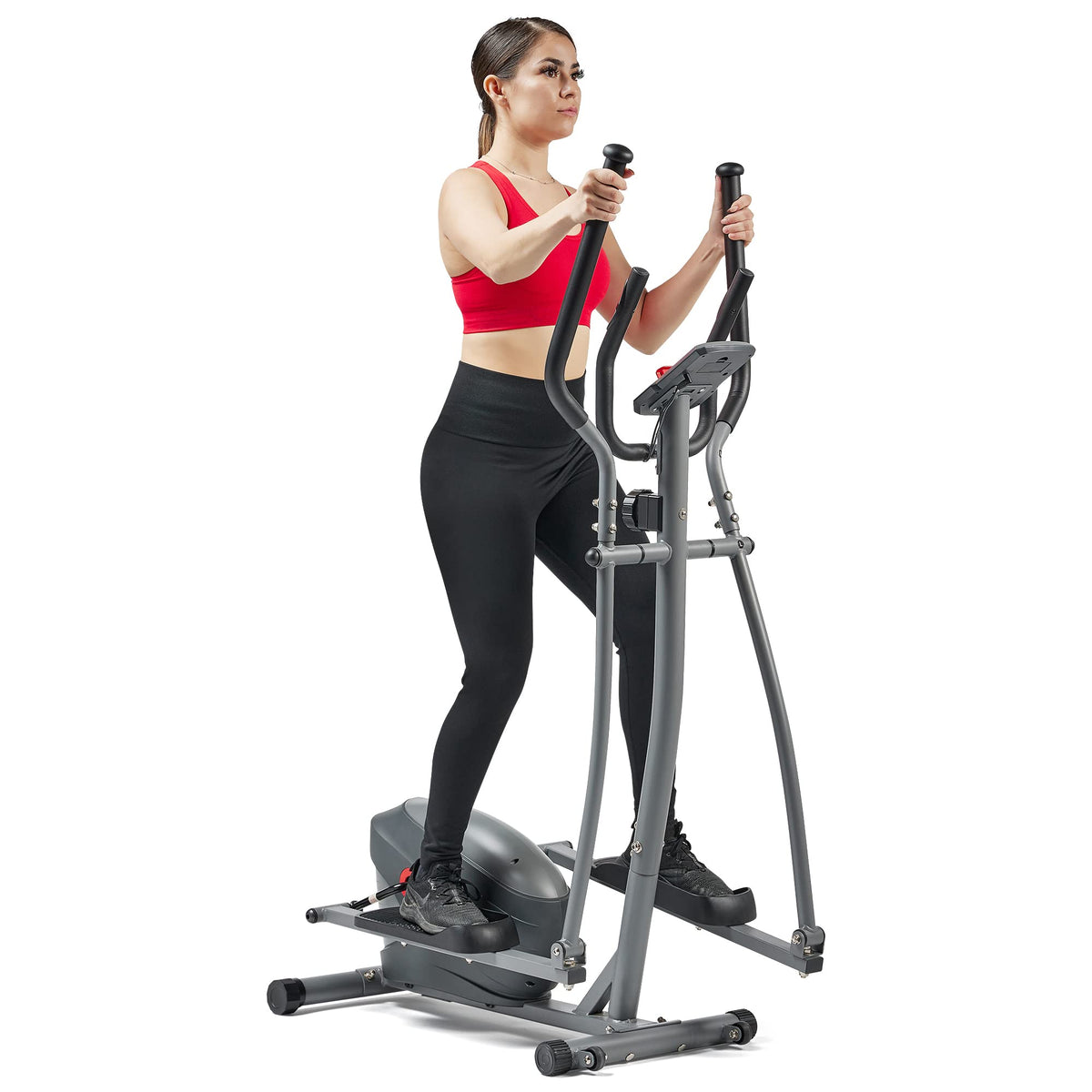 Sunny Health & Fitness Magnetic Recumbent Exercise Bike with Silent Belt Drive, Performance Monitor, BMI and Body Fat Calculator