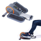 Cubii GO - Under Desk Elliptical Seated Bike Pedal Exerciser, with Illuminated LCD Fitness Tracker Screen, Adjustable Resistance