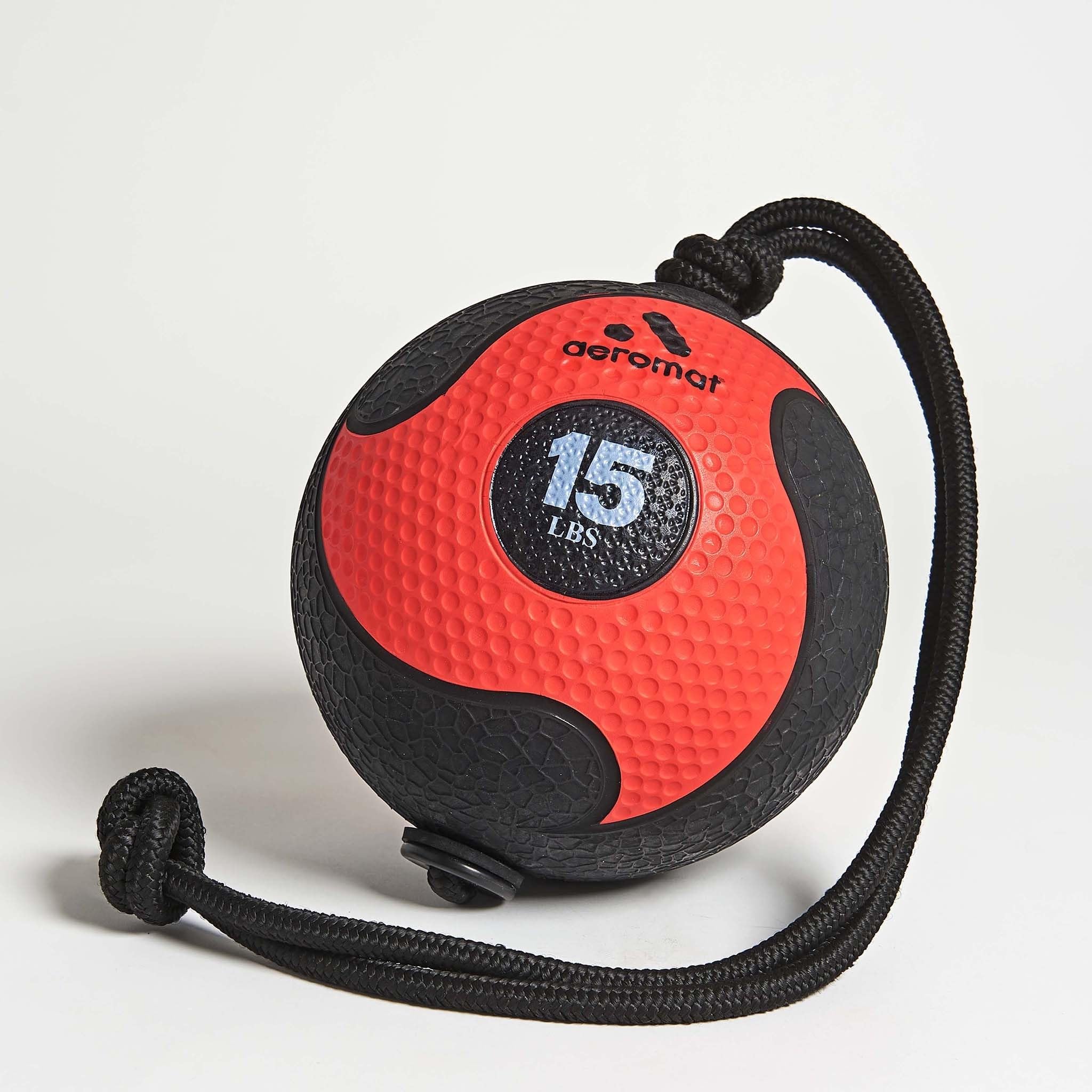 Aeromats Power Rope Medicine Ball In Red