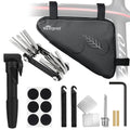 Wotow Bike Tire Repair Tool Kit, Waterproof Frame Storage Bag & Mini Bike Pump & 11 In 1 Multitool & Bicycle Tyre Lever Patch Po