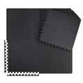 Innhom Gym Flooring Gym Mats Exercise Mat For Floor Workout Mat Foam Floor Tiles For Home Gym Equipment Garage, 12 Pieces Black