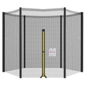 Trampoline Net Replacement, Trampoline Enclosure Net Only with Zipper & Buckle, Safety Net for Most Trampolines with Round Frame