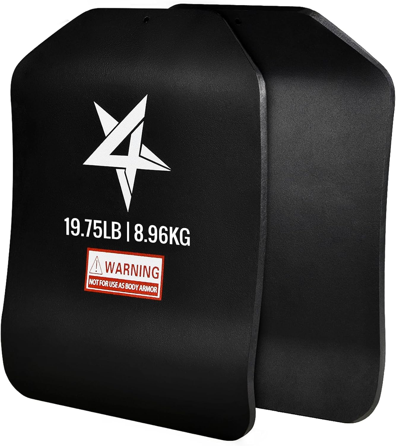 Yes4All 3D Weight Vest Plates 19.75LB Pairs with Curved Ergonomic Design for Plate Carrier, Body Workout, Intensive Training, Ru