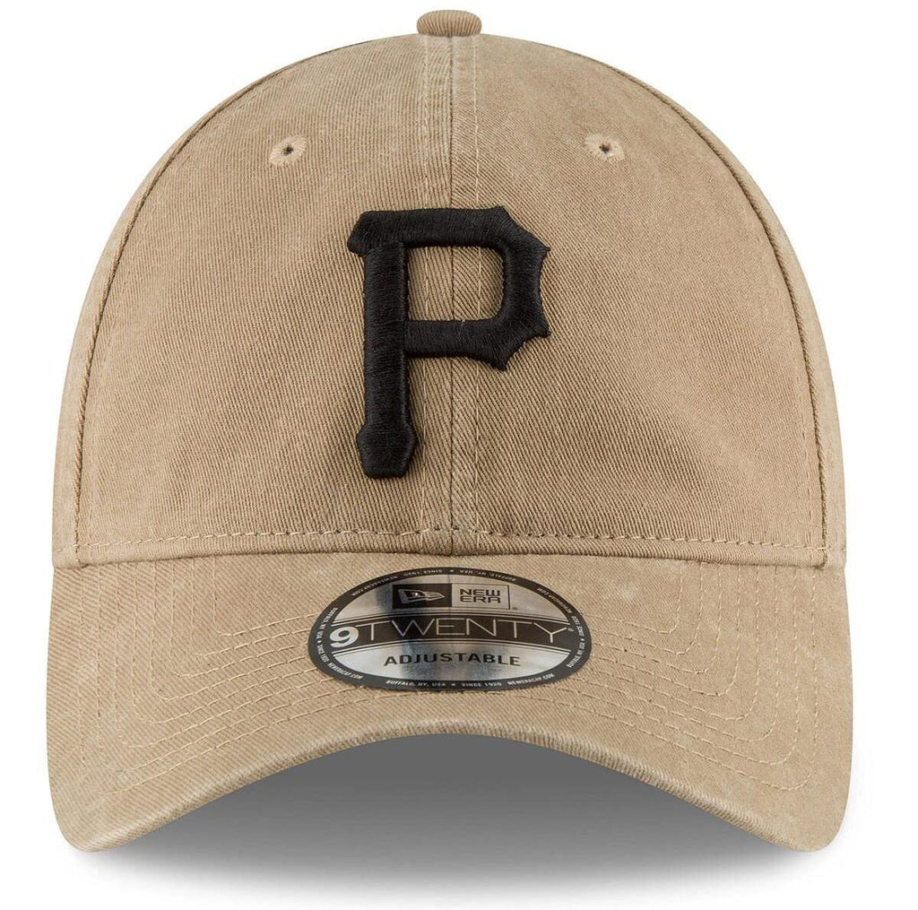 New Era Mlb Khaki Core Classic 9Twenty Adjustable Hat Cap One Size Fits All (Pittsburgh Pirates Khaki)