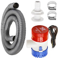Vkinman Submersible Boat Bilge Water Pump Bilge Pump Plumbing Kit Pvc Bilge Pump Hose 12V Boat Bilge Water Pump 2 Hose Clamps Th