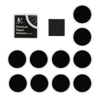 Velochampion Lightweight Bike Puncture Repair Glueless Self-Adhesive Patches Kit (10 Pack)