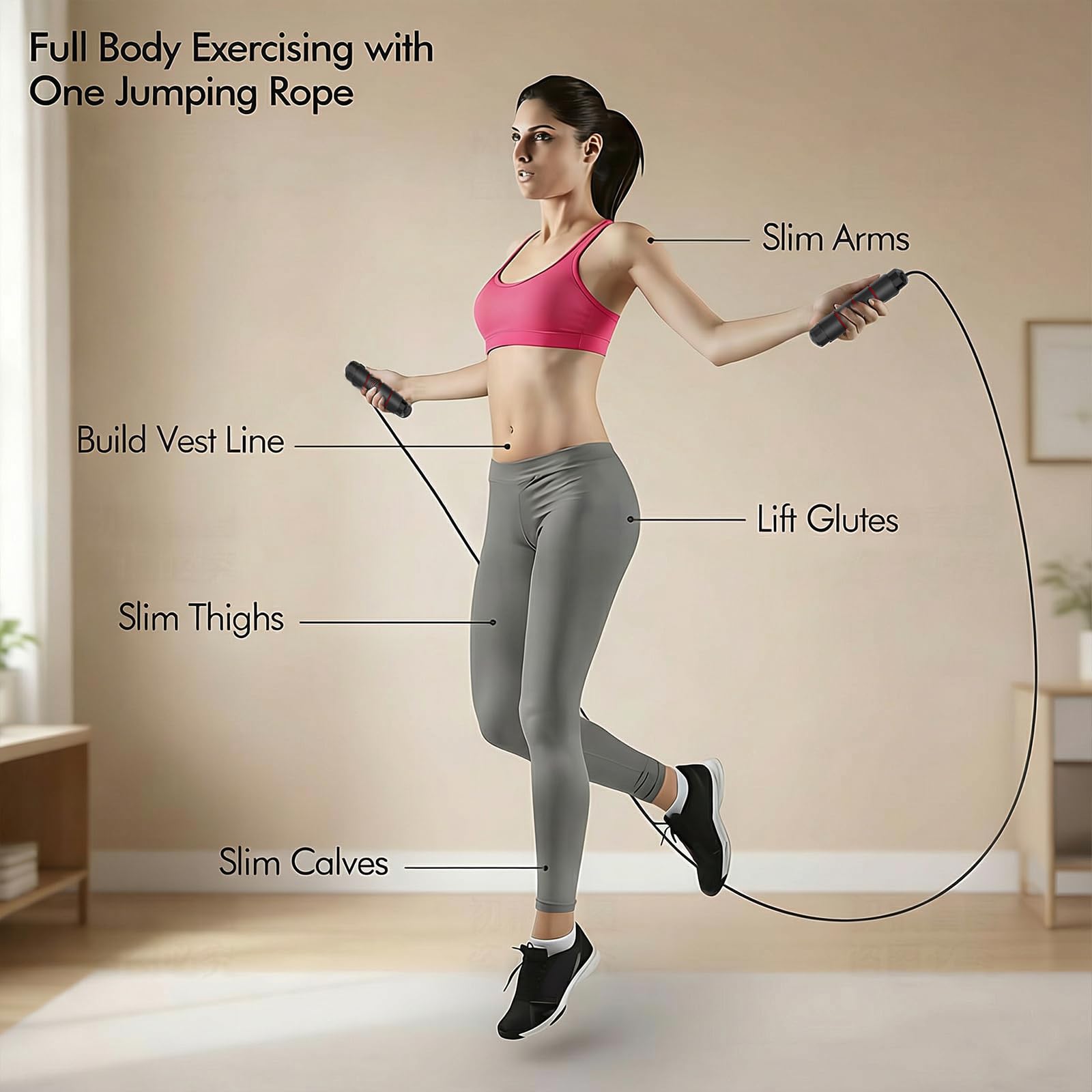 YHFAEYA Jump Rope,Adjustable Jumping Rope,Tangle Free Fast Ball Bearings skipping rope,Suitable for Men, Women, and Kids,Fitness