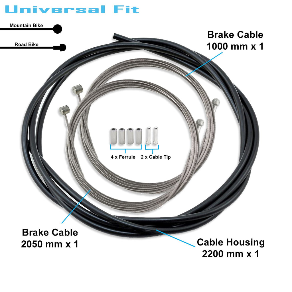 Shimano Universal Standard Brake Cable Set, For Mtb Or Road Bikes