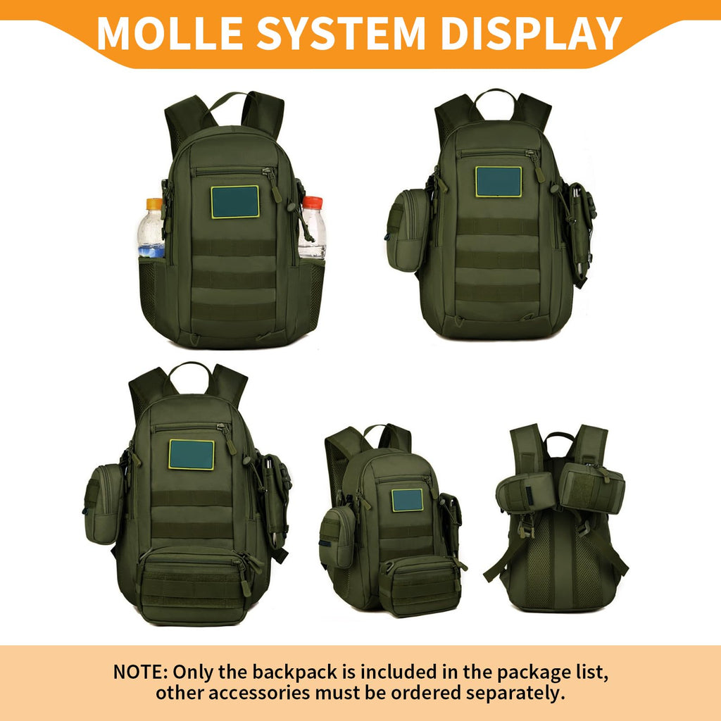 Huntvp 10L/20L/30L Tactical Backpack Military Molle Backpack Rucksack Gear Tactical Assault Pack For Hunting Camping Trekking (1