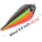 Tienailing Cat Worm Toy Refills Cat Wand Replacement Worms, 12 Pcs Cat Worms Refill, Interactive Cat Wand Replacement Worm For C